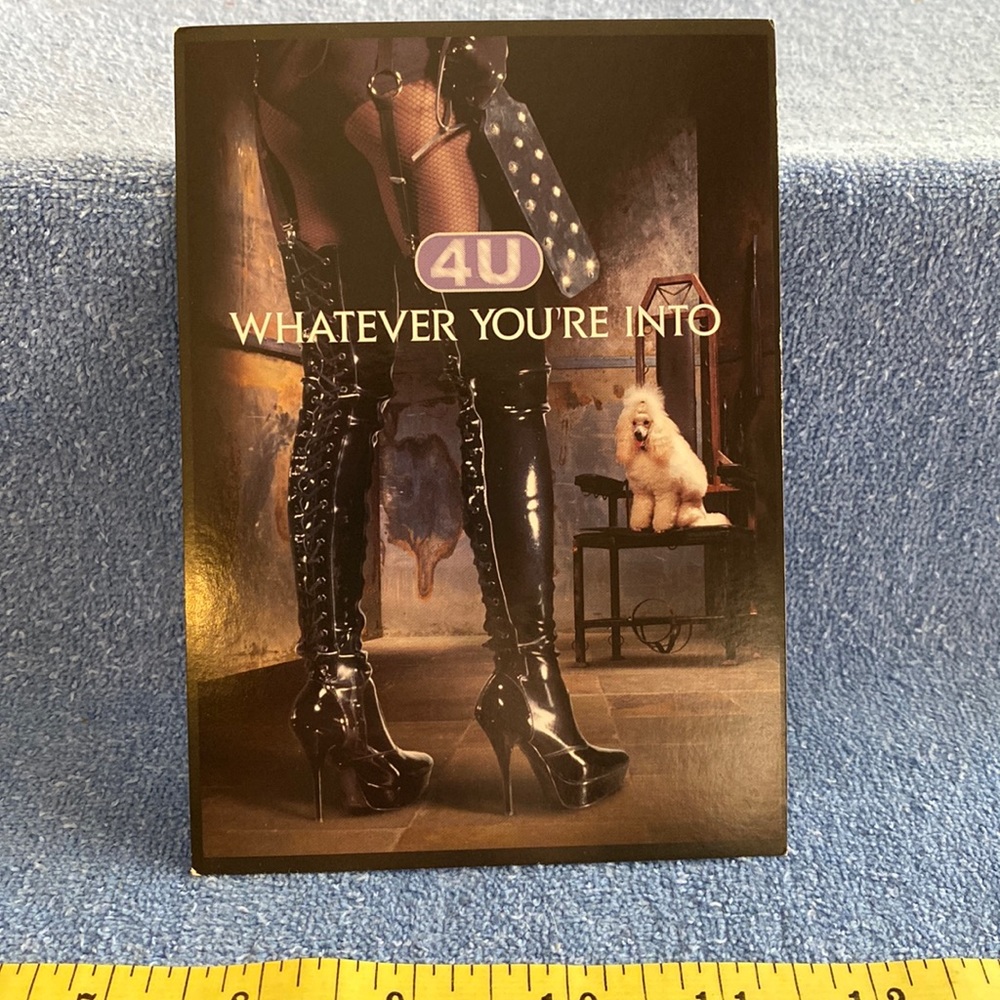 Camus 4U Cognac and Fruit Juices Postcard GoCard Ad 2002
